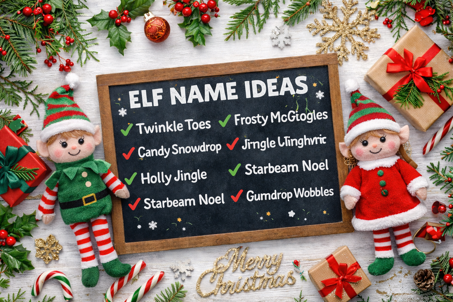Elf Name Ideas for Christmas – Funny Cute Magical Elf Names