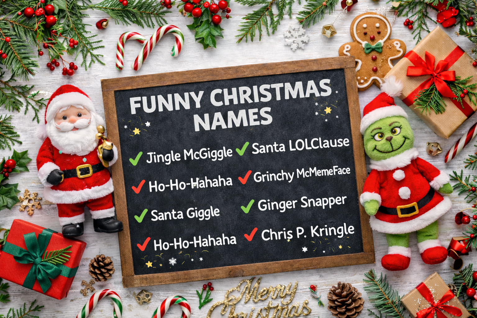 Funny Christmas Names – Joke Meme Holiday Name Ideas